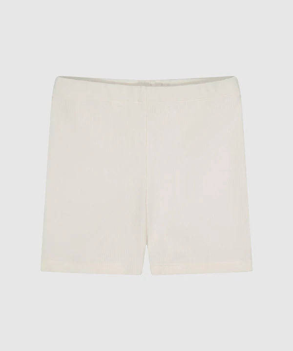 Orla Ribbed Bike Shorts Off white William Bee