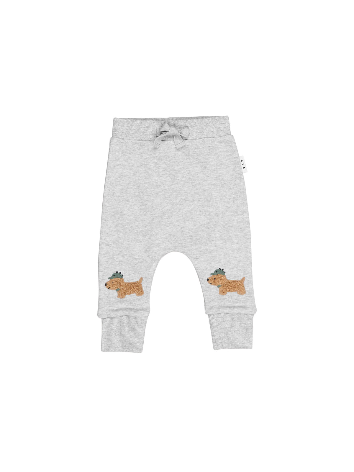 Furry Dino Dog Drop Crotch Pant || Grey Marle
