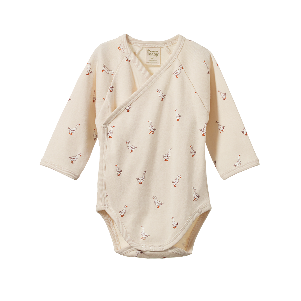 Long Sleeve Kimono Bodysuit || Goosey Print
