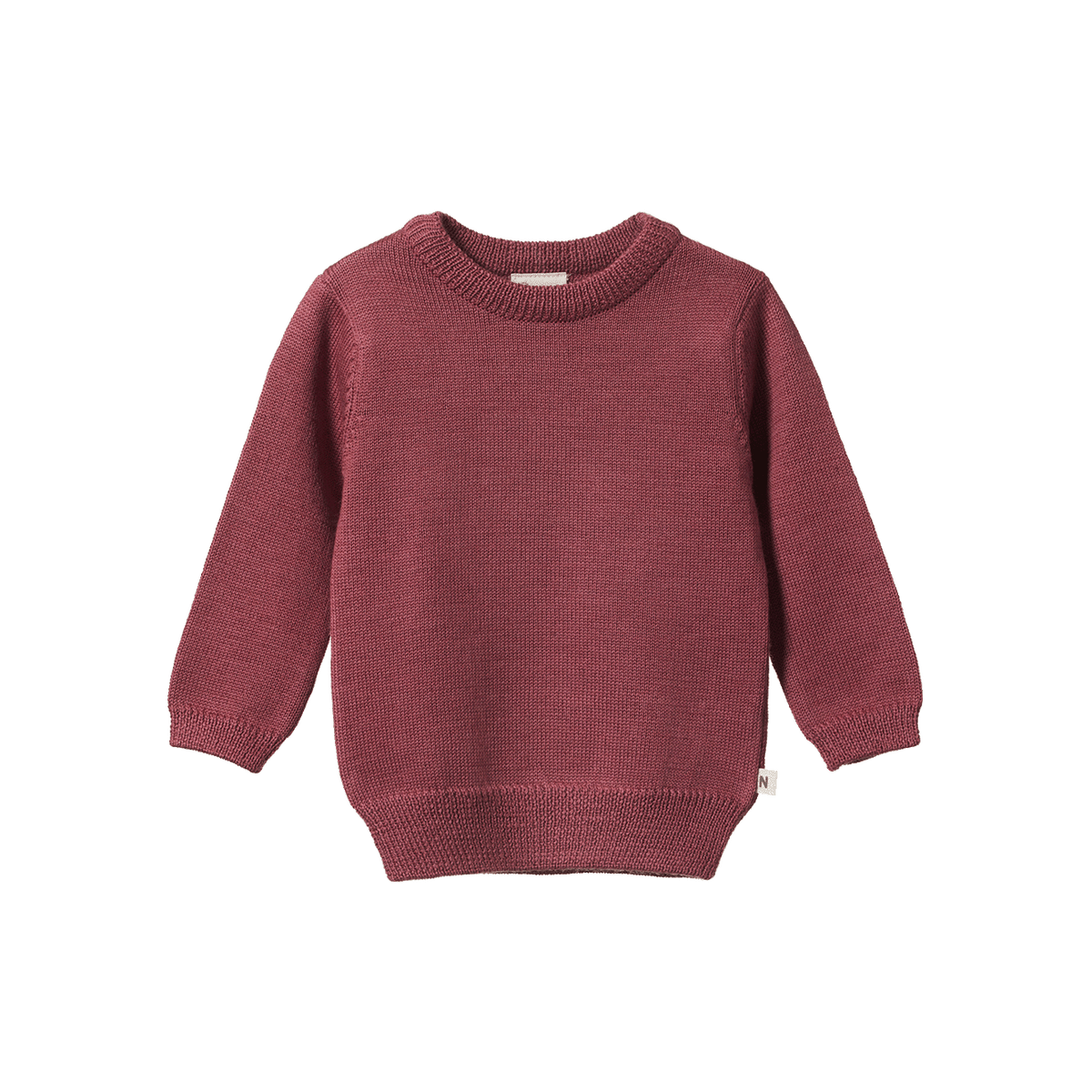 Merino Knit Pullover || Rhubarb