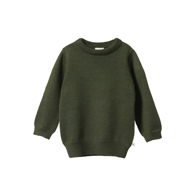 Merino Knit Pullover || Thyme