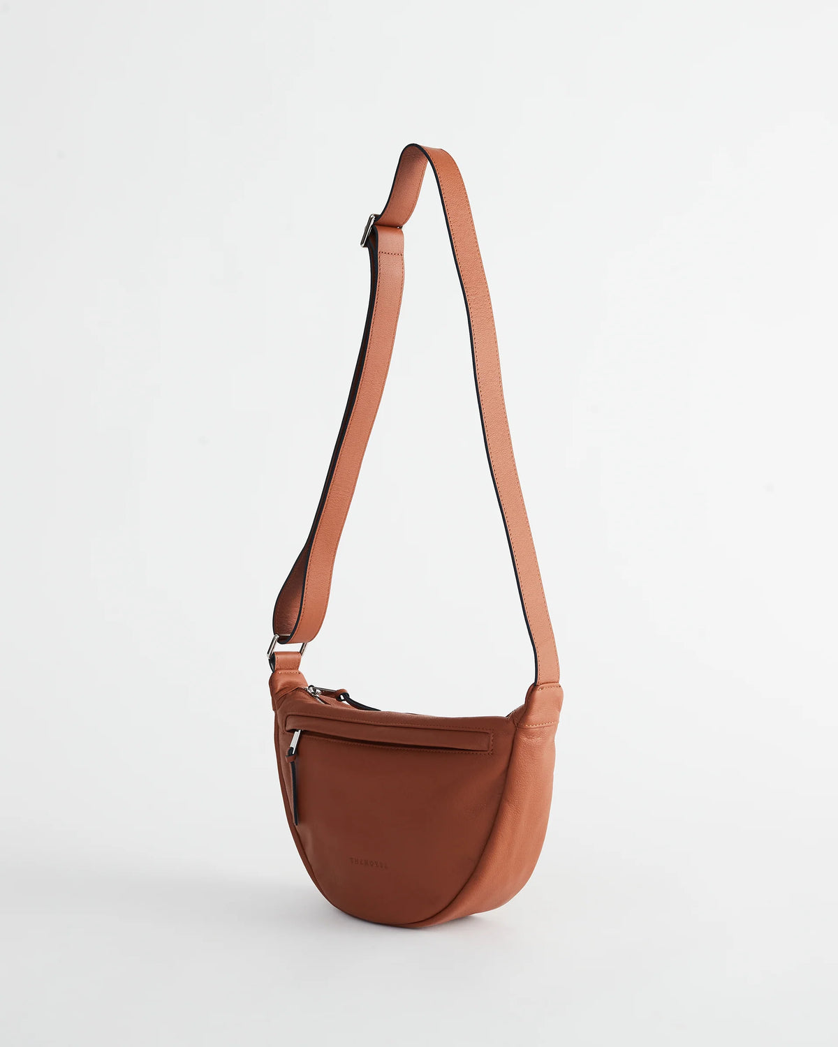 The Leather Sporty Crossbody - Tan