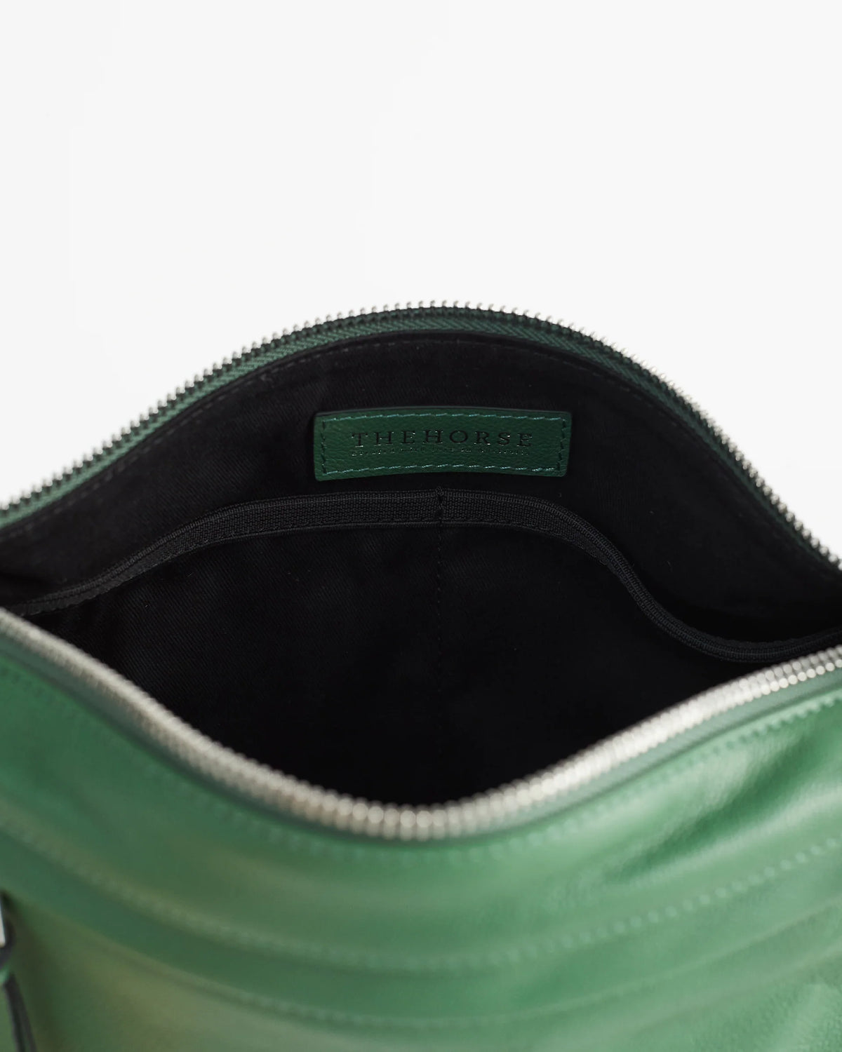The Leather Sporty Crossbody - Forest Green