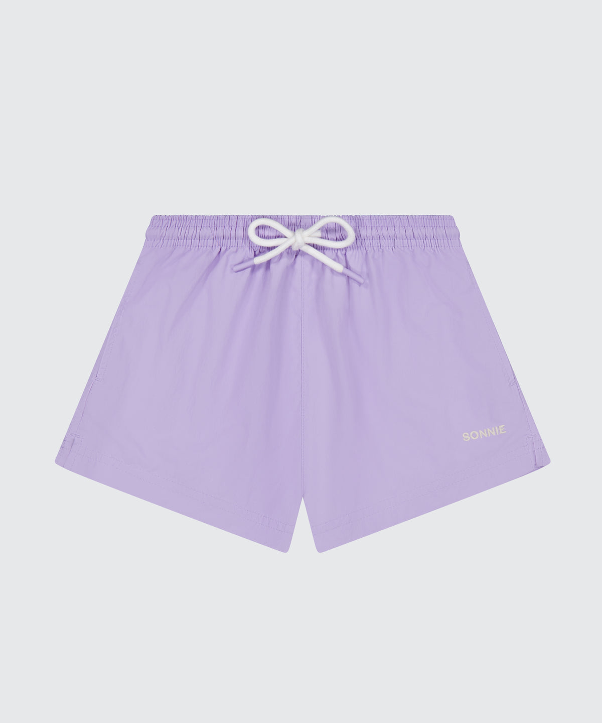 Nylon Shortie Shorts || Lavender