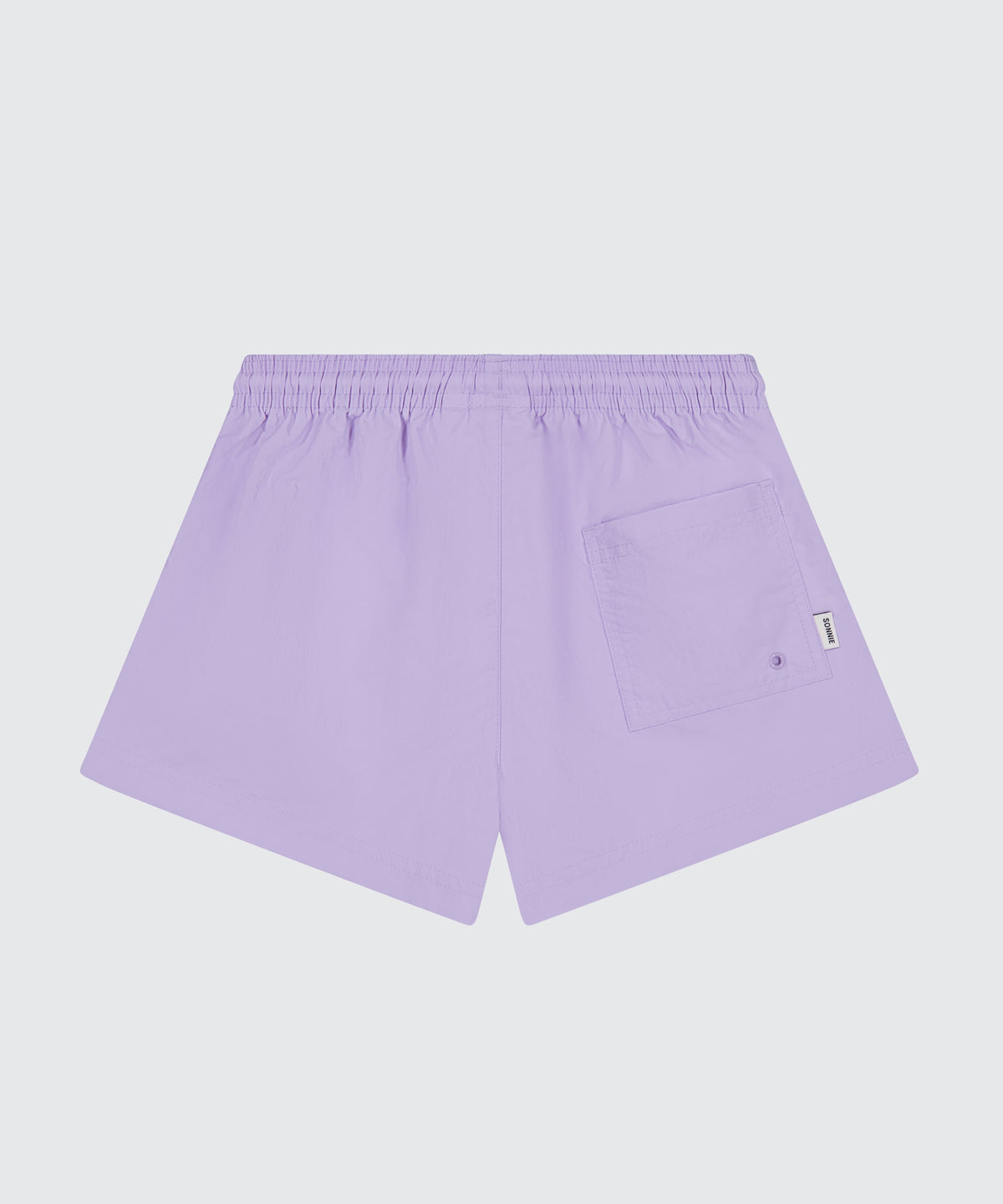 Nylon Shortie Shorts || Lavender