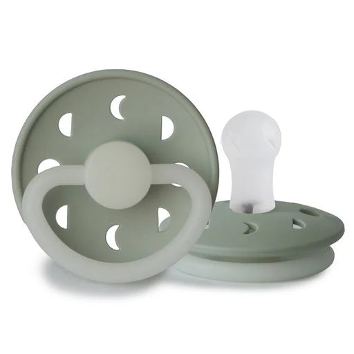 Moon Phase Silicone Pacifier Sage Night