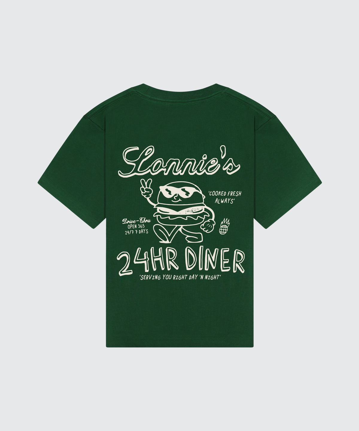 Diner Tee || Forest Green