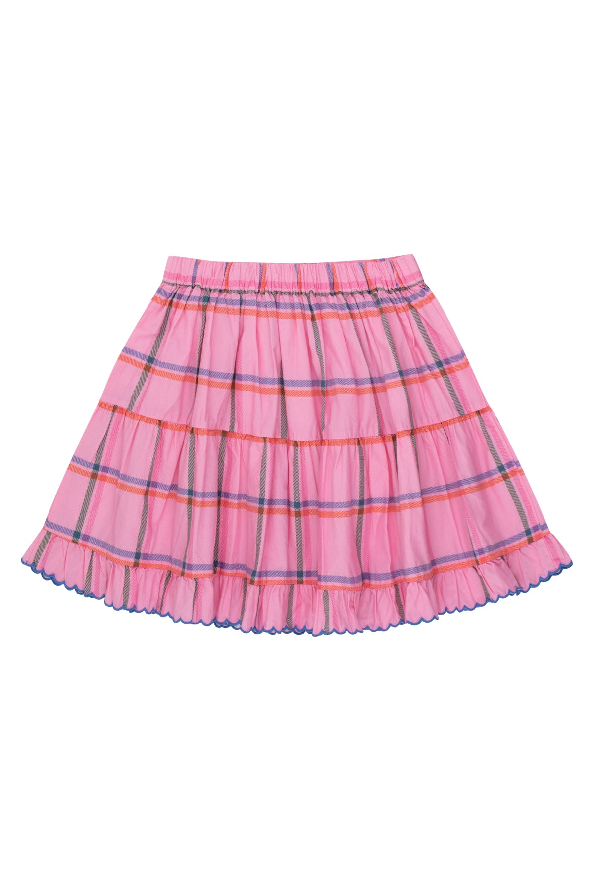 Check Skirt || Pink