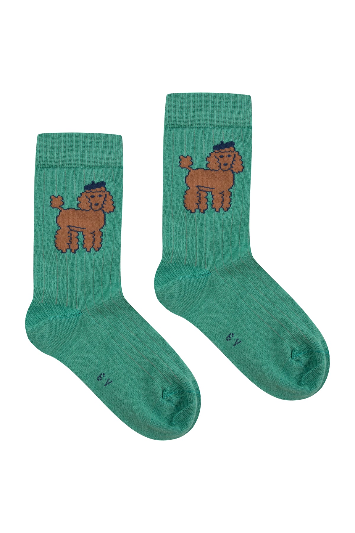 Poodle Medium Socks || Emerald