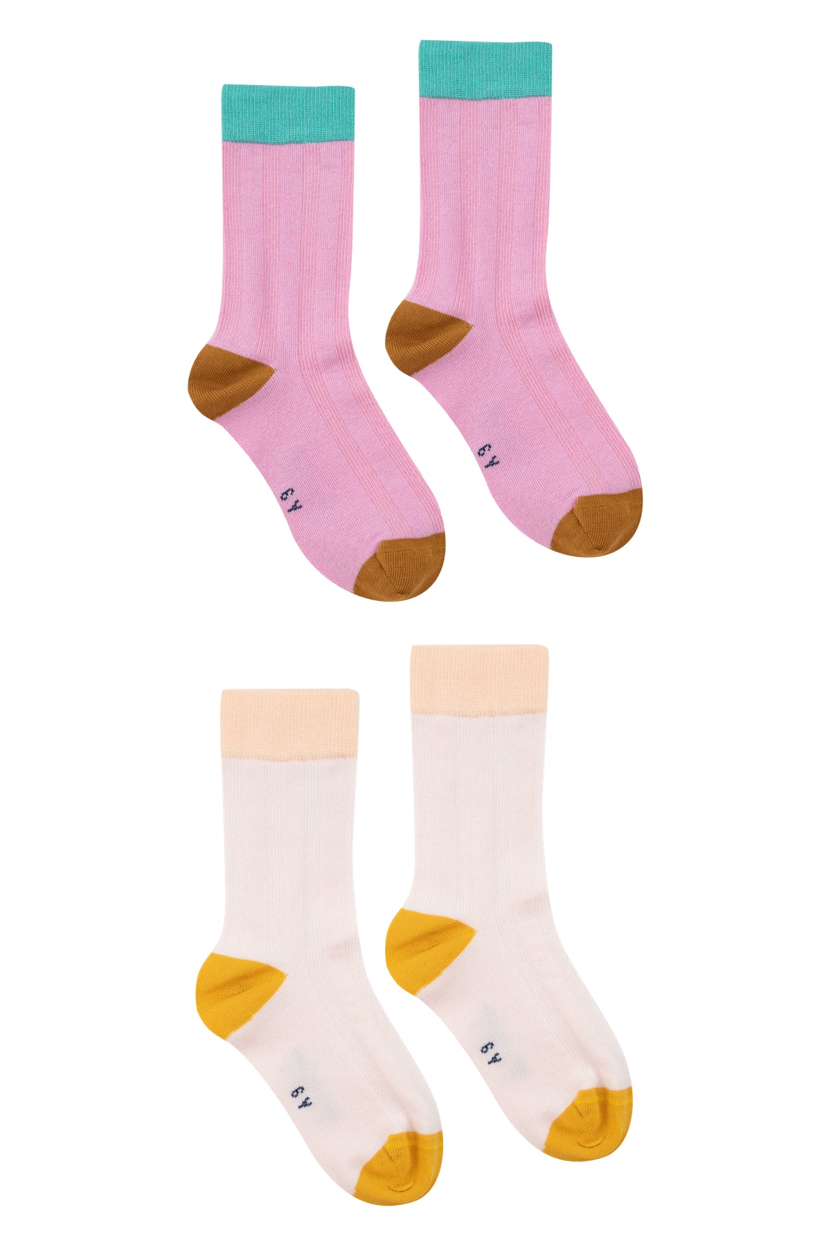 Bicolour Socks Pack || Pink/Soft Pink