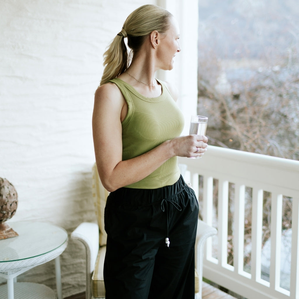 Birdie - Womens Rib Tank || Avocado