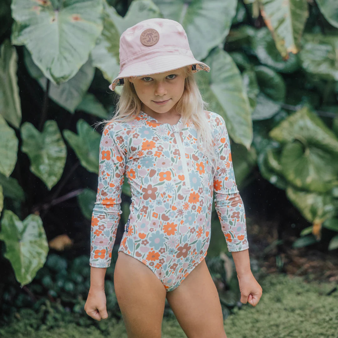 Long Sleeve Swimsuit || Flower Market