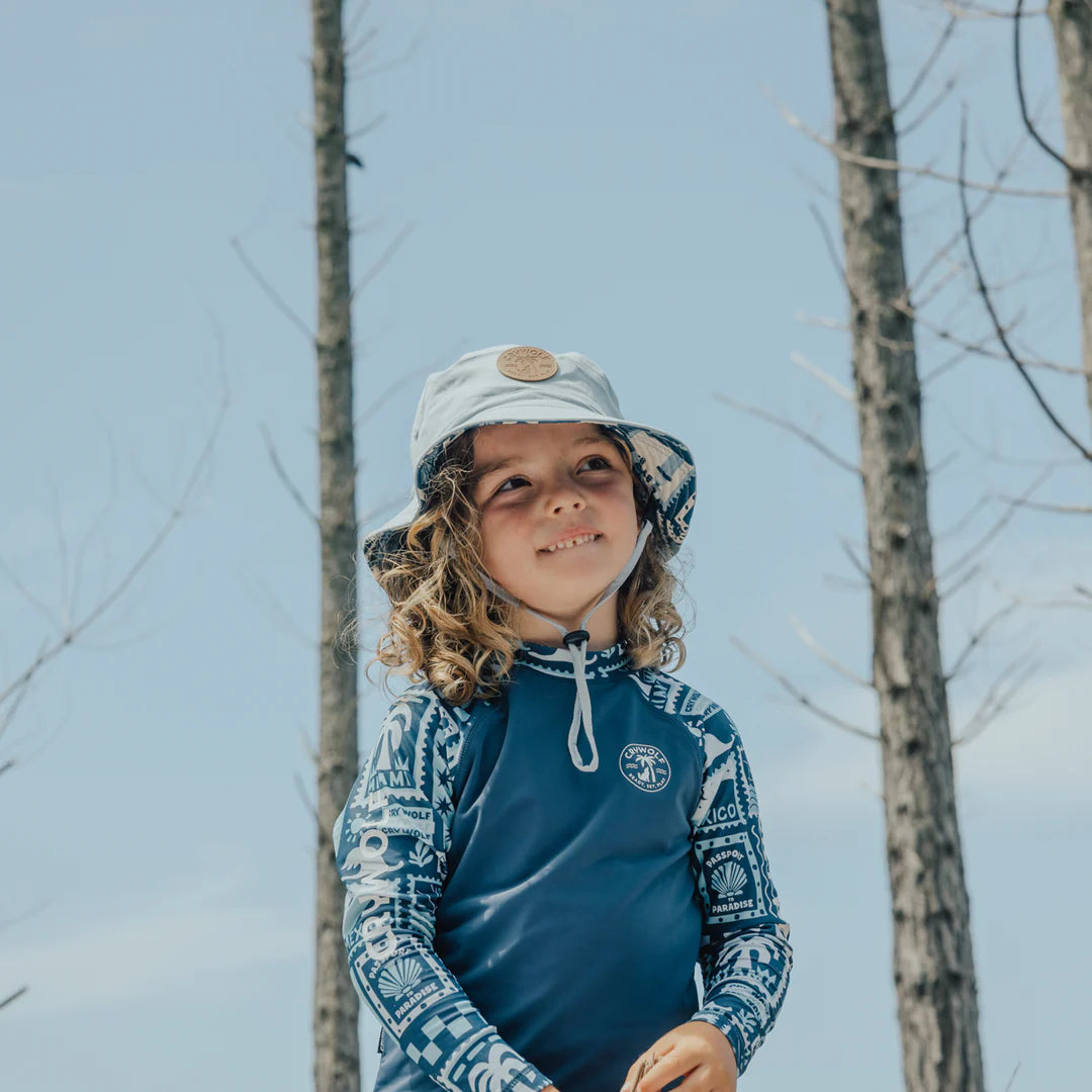 Reversible Bucket Hat || Postcards