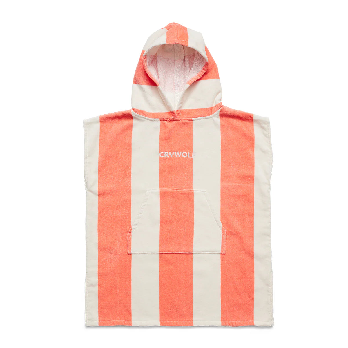 Hooded Towel || Coral Stripe