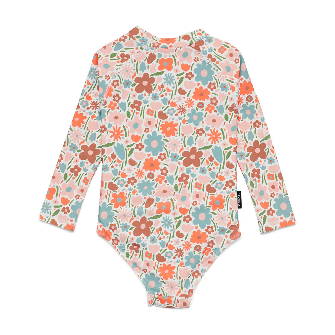 Long Sleeve Swimsuit || Flower Market