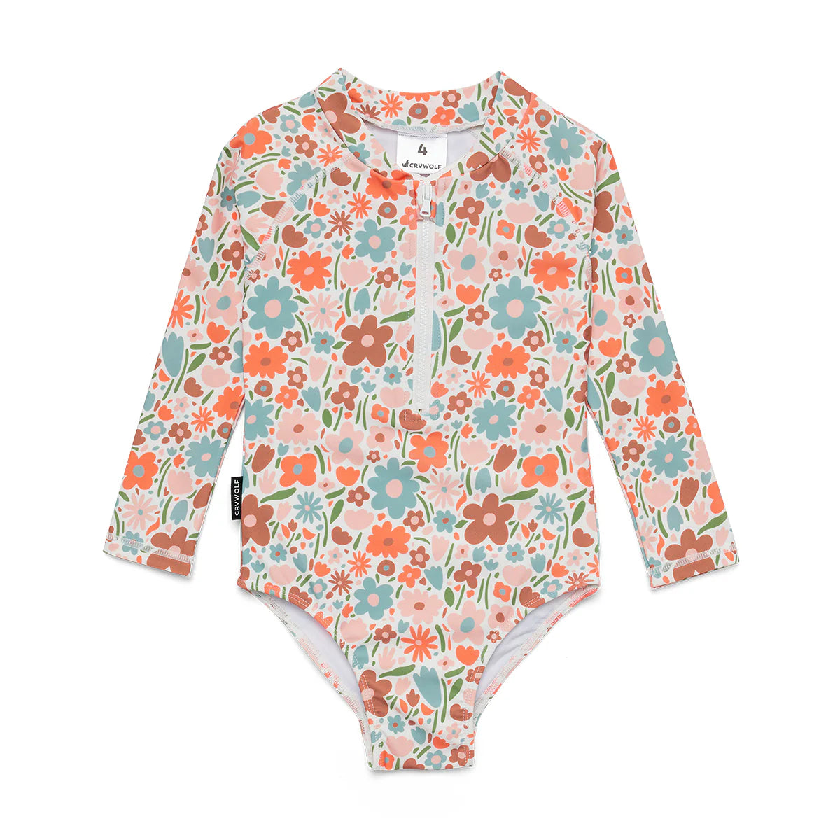 Long Sleeve Swimsuit || Flower Market