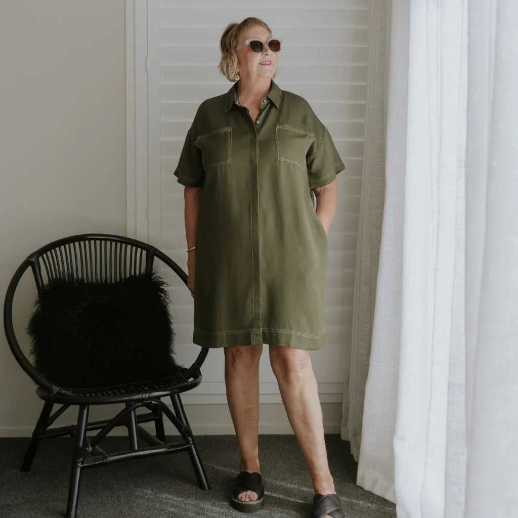 Cora Women's Shirt Dress || Bonsai