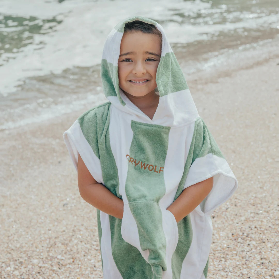 Hooded Towel || Coastal Stripe