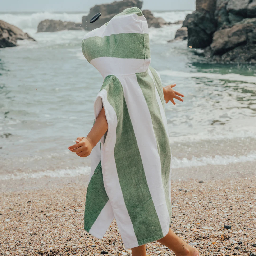 Hooded Towel || Coastal Stripe