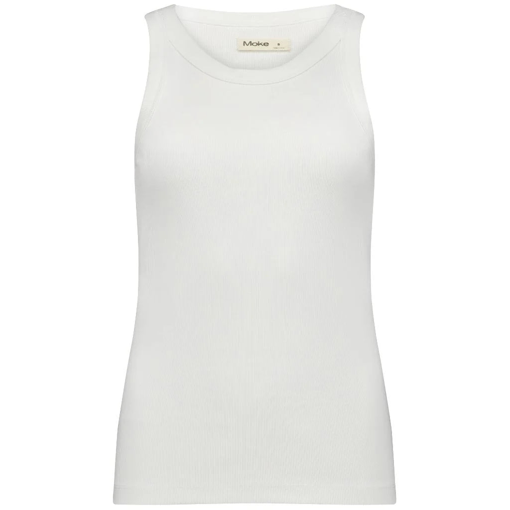 Eddie - Women&#39;s Rib Tank || White