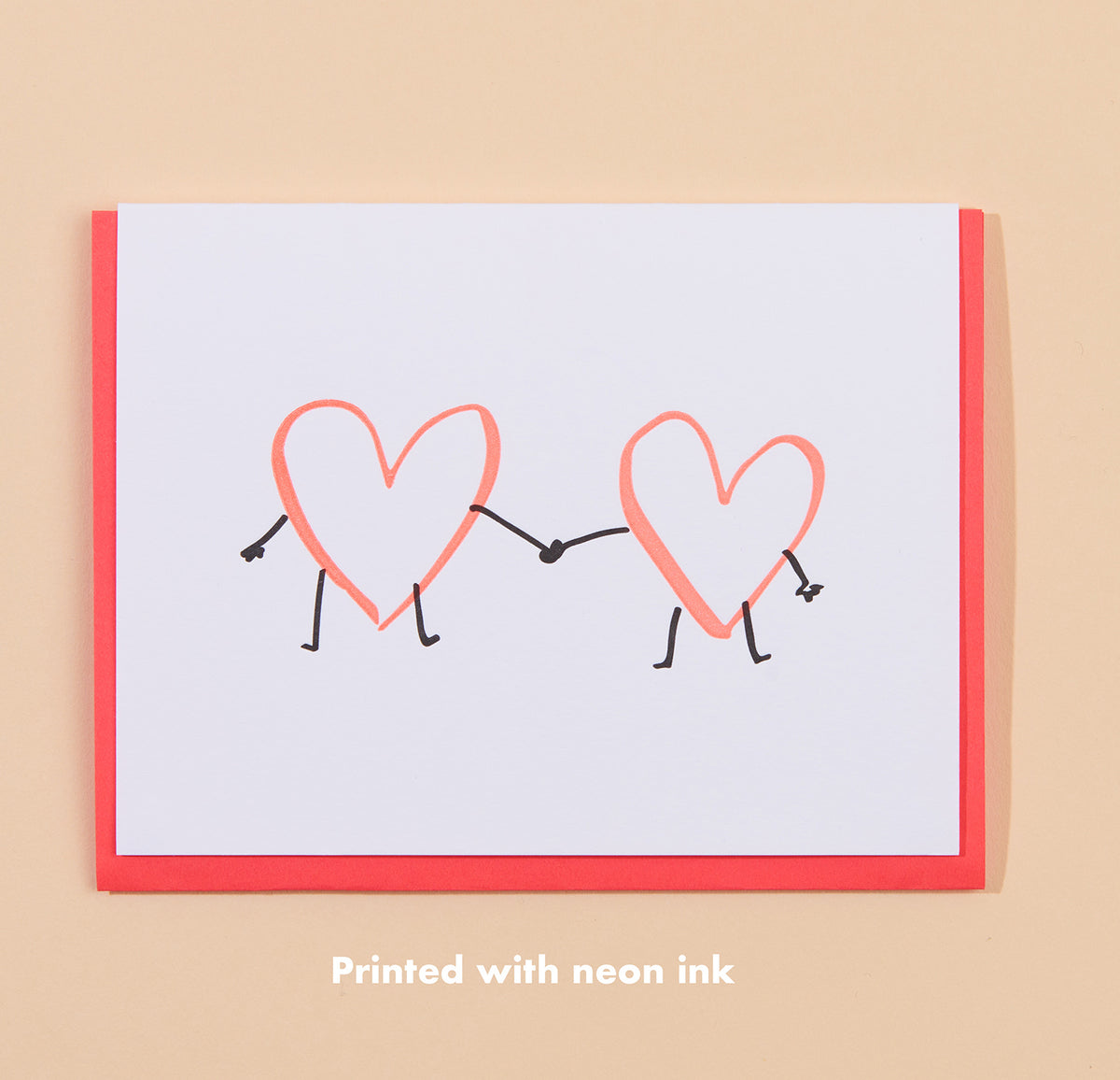 Heart Hands Letter press card