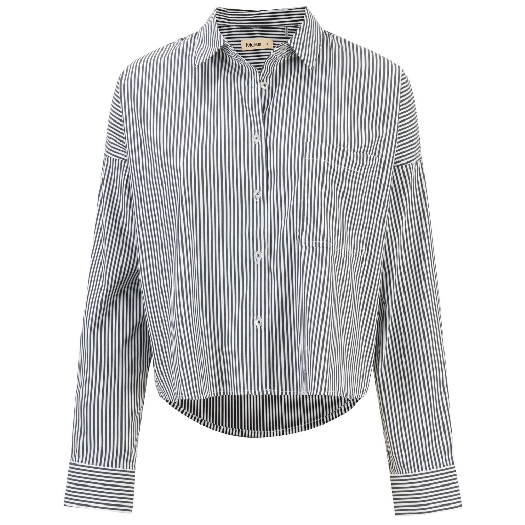 Alex - Womens Cropped Shirt || Stripe