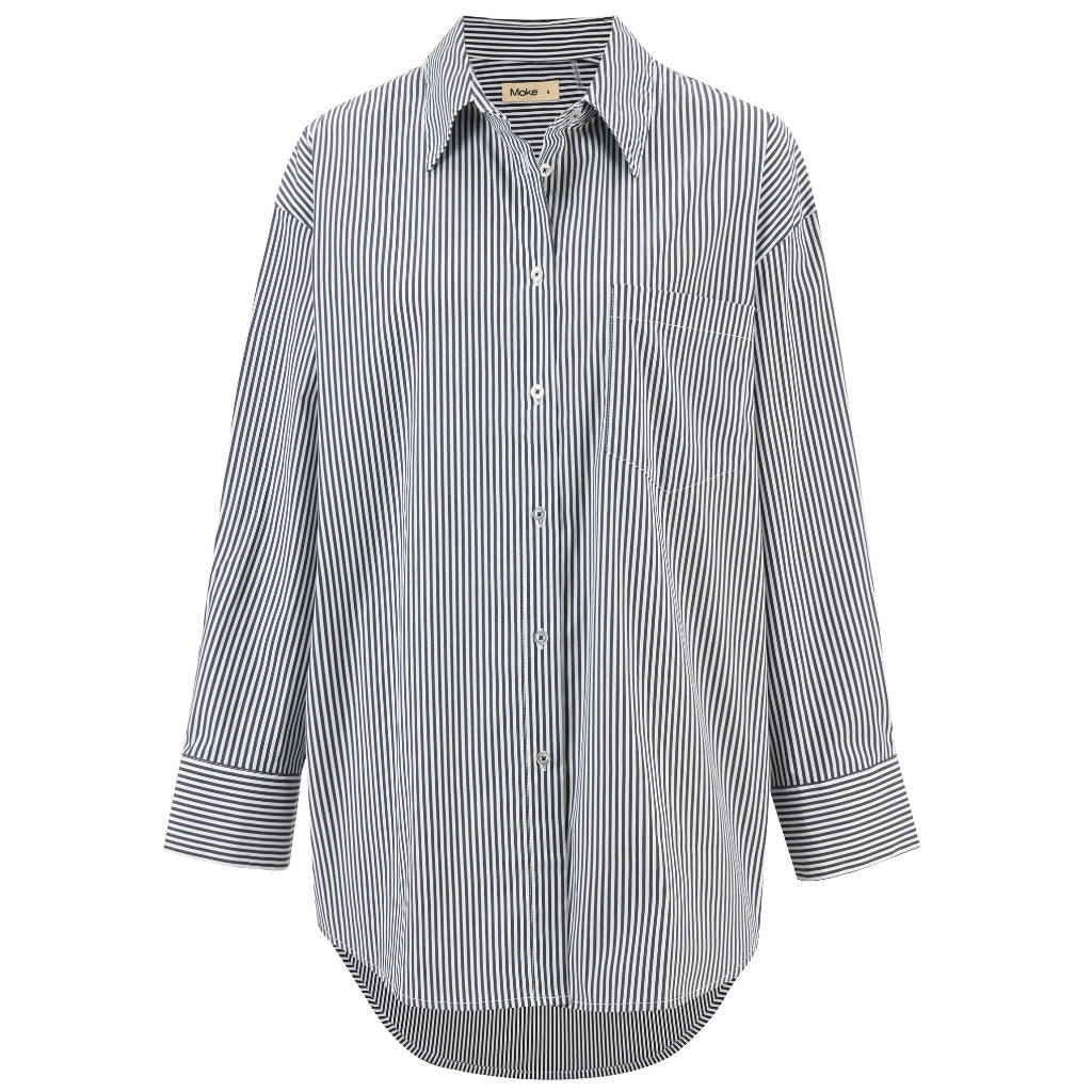 Amber -  Womens Oversized Shirt || Stripe