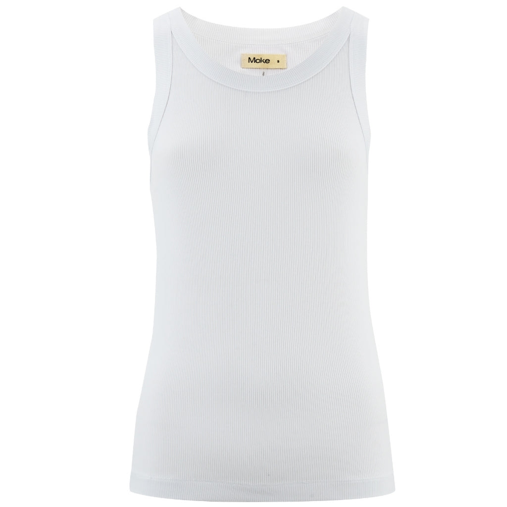 Birdie - Womens Rib Tank || White