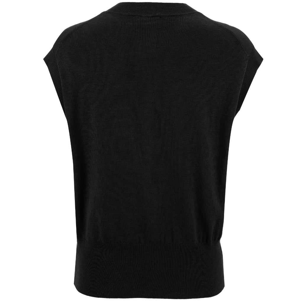 Camilla - Womens Sweater Vest || Black