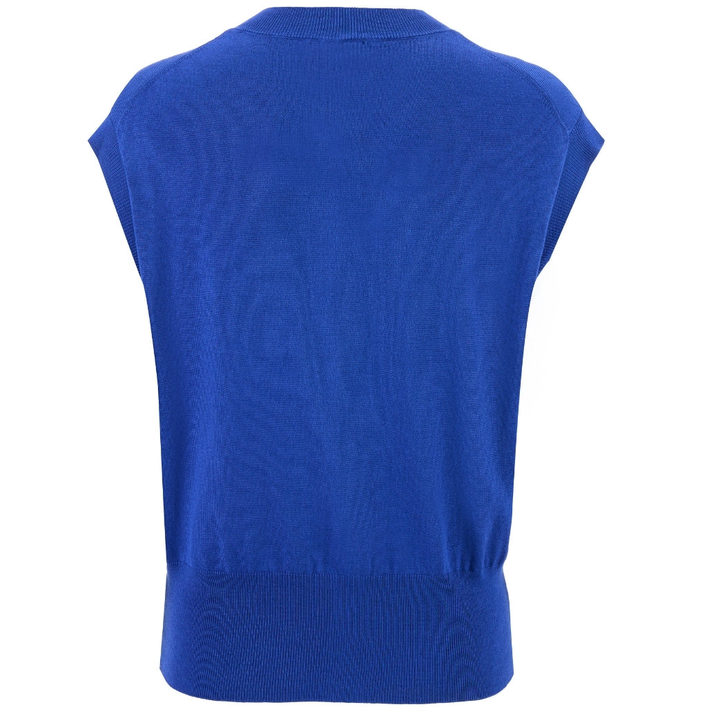 Camilla - Womens Sweater Vest || Dazzling Blue