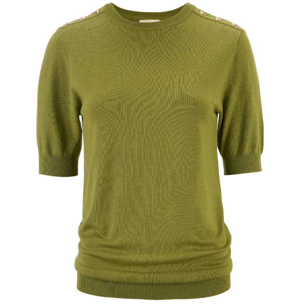 Nicola -  Womens Sweater Tee || Avocado