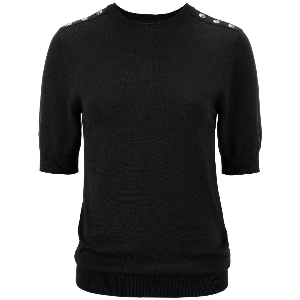 Nicola -  Womens Sweater Tee || Black