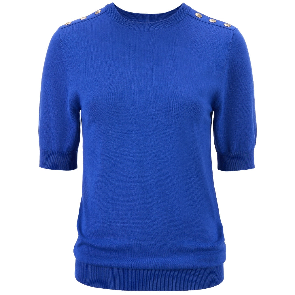 Nicola -  Womens Sweater Tee || Dazzling Blue