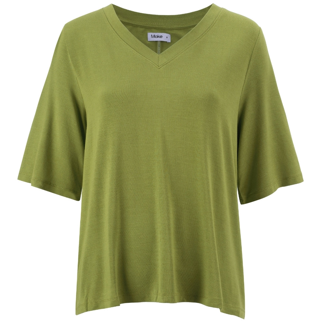 Zoe - Womens V Neck Tee || Avocado