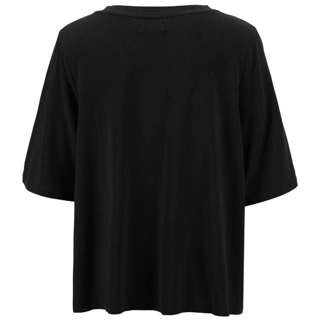Zoe - Womens V Neck Tee || Black