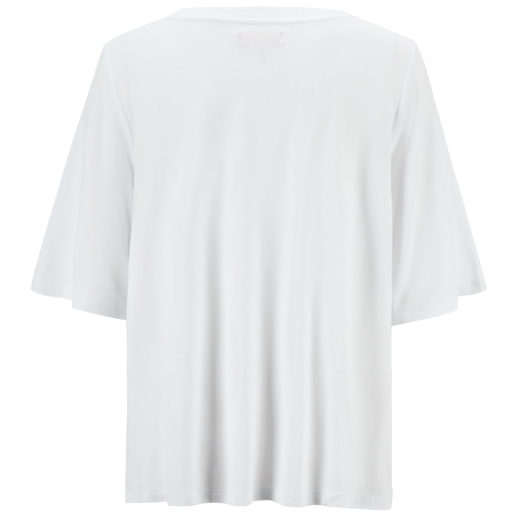 Zoe - Womens V Neck Tee || White