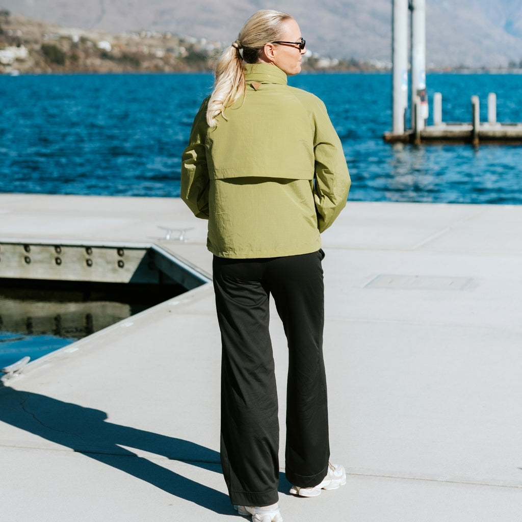 Gracie - Womens Wind Breaker Jacket || Avocado