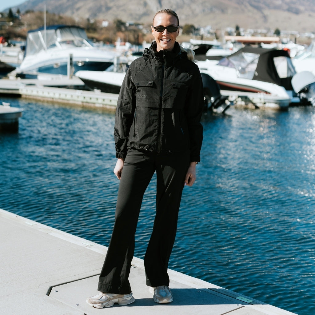 Gracie - Womens Wind Breaker Jacket || Black