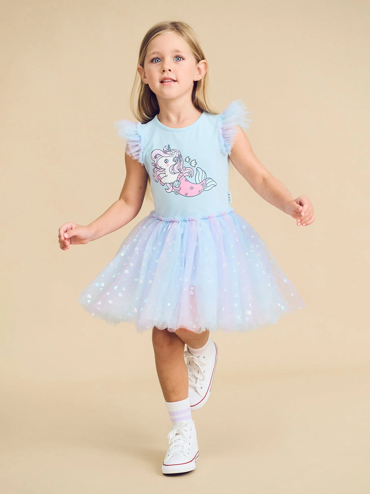 Daisy Seashell Ballet Dress || Soft Aqua