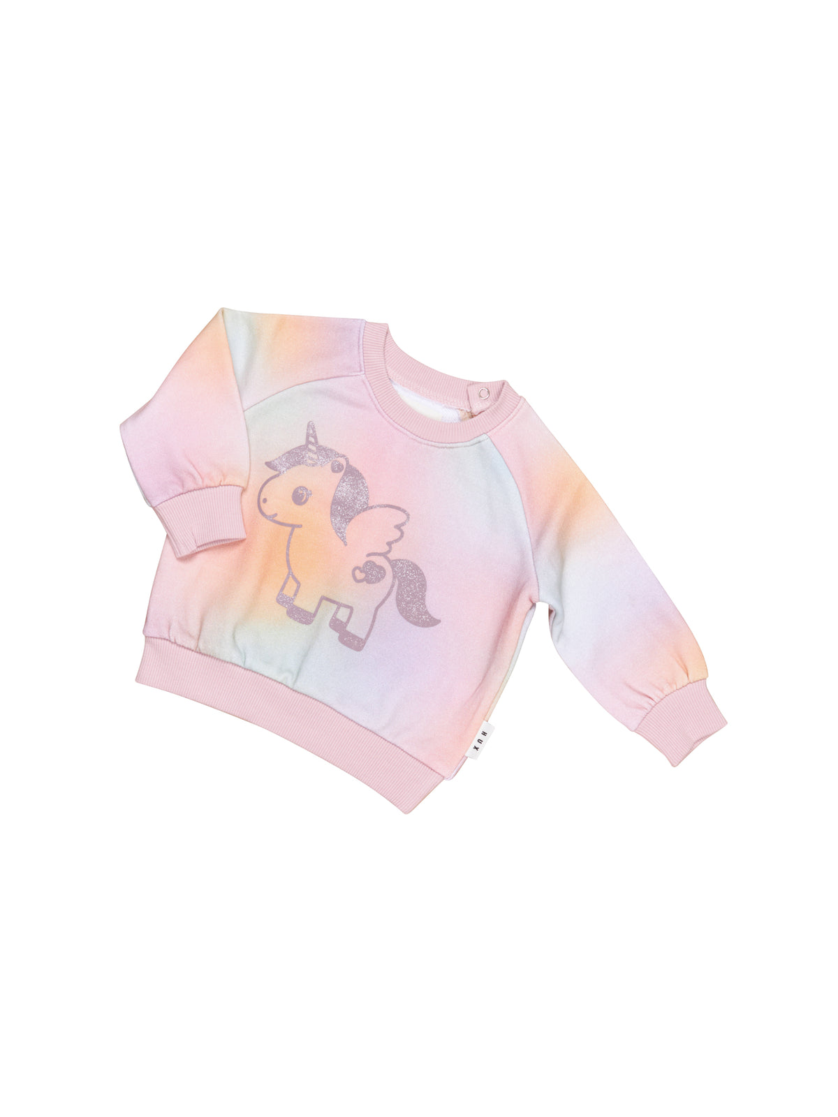 Rainbow Swirl Glittercorn Sweatshirt - Multi