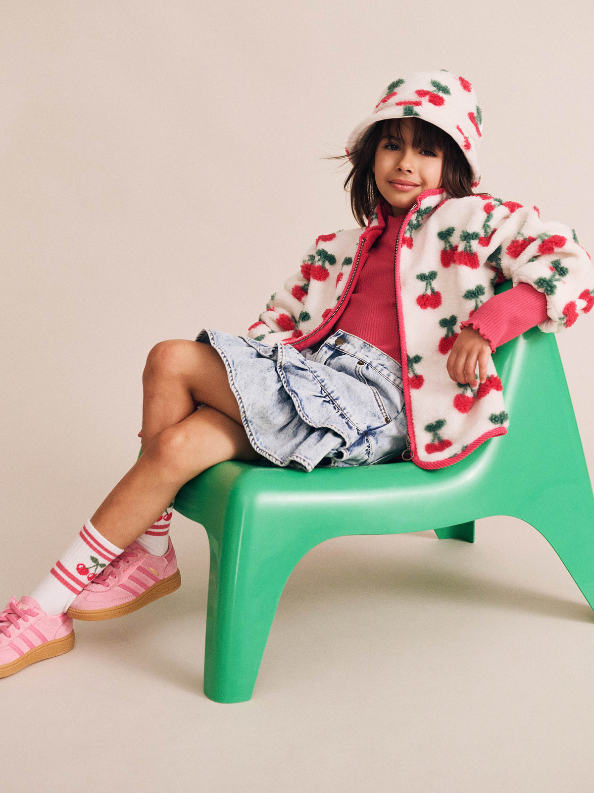 Very Cherry Sherpa Jacket