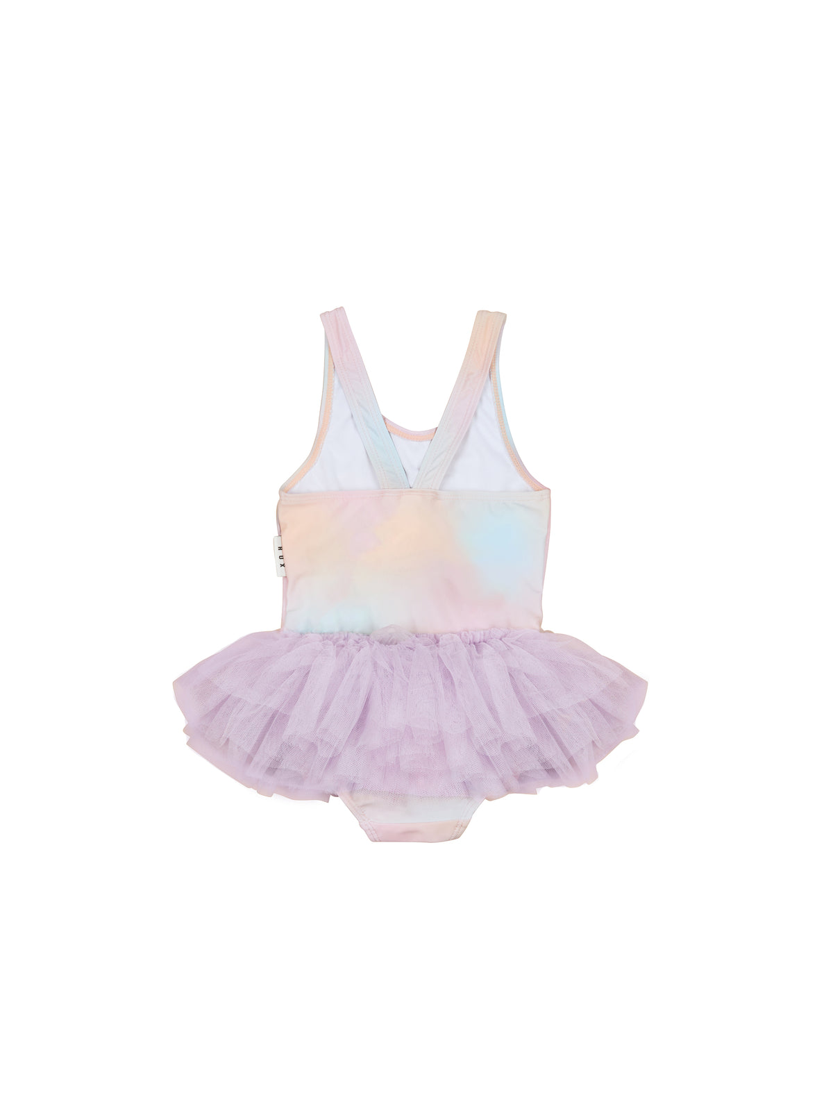 Rainbow Swirl Glittercorn Ballet Swimsuit - Multi
