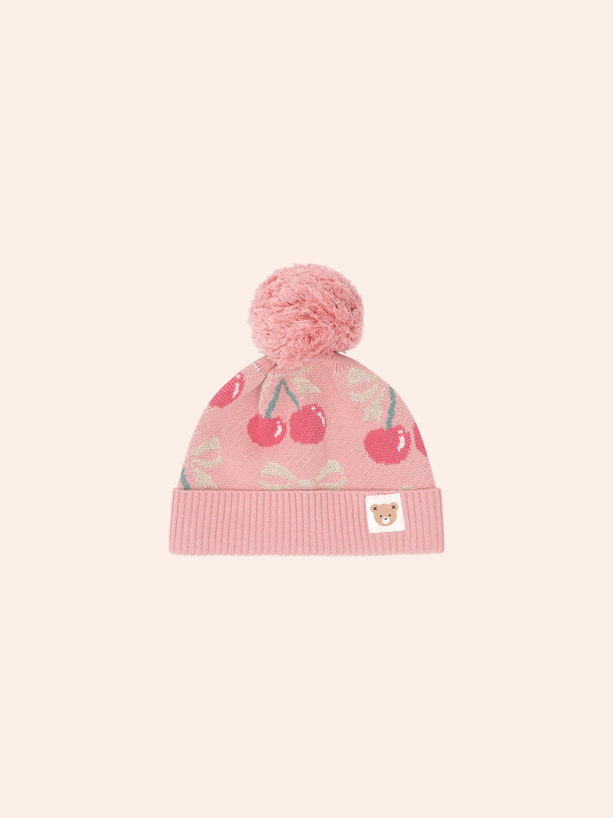 Cherry Bow Beanie