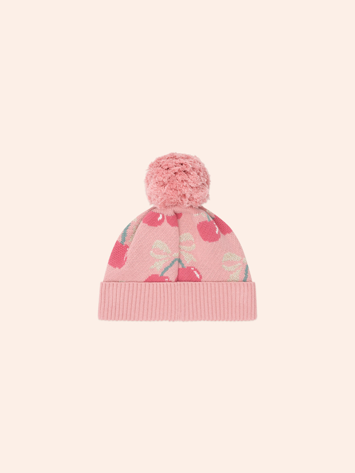 Cherry Bow Beanie