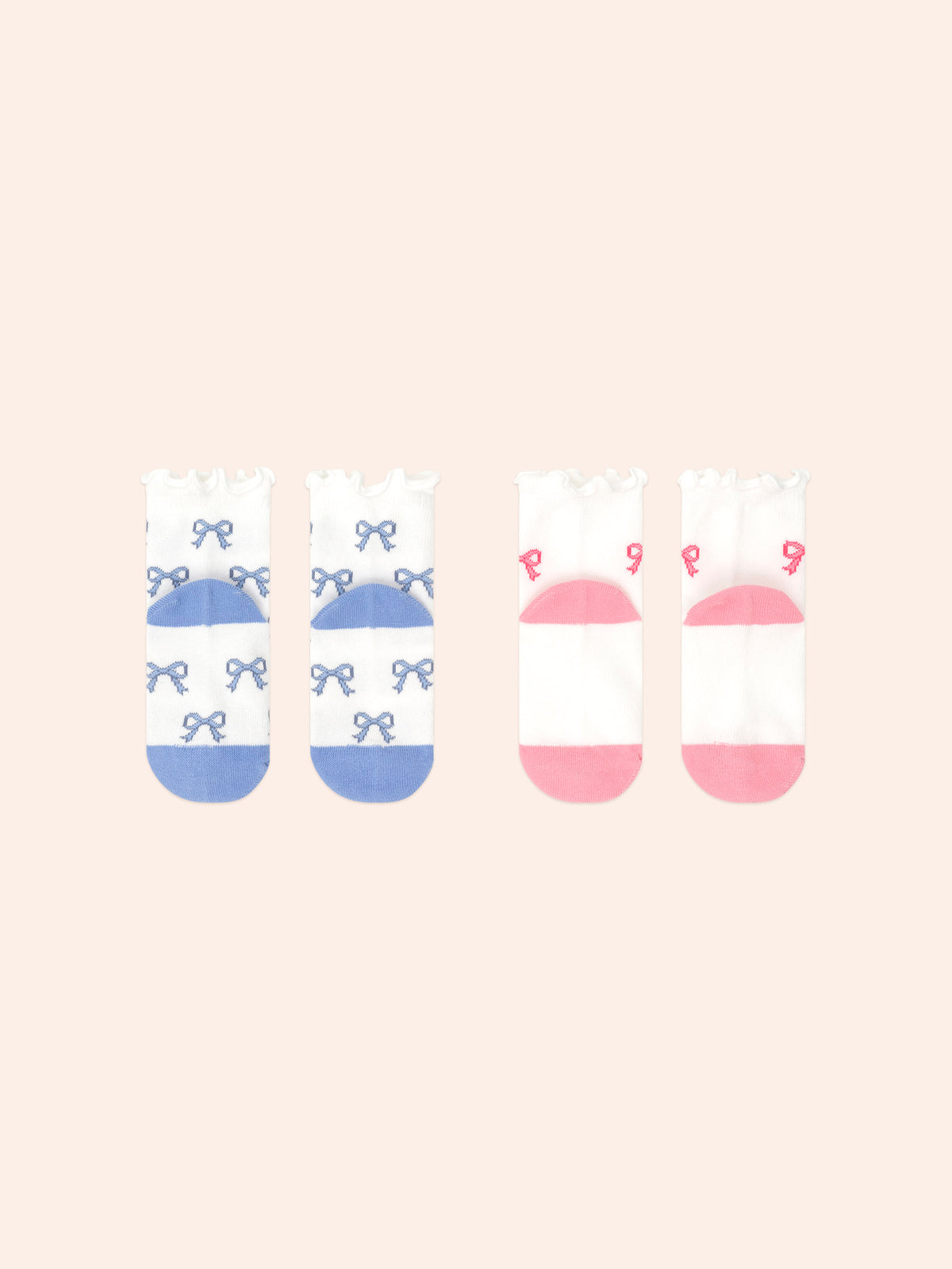 2pk Girls Frill Socks