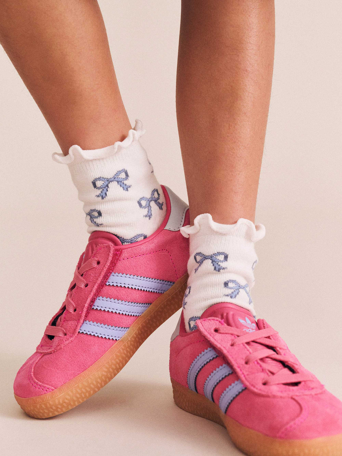 2pk Girls Frill Socks