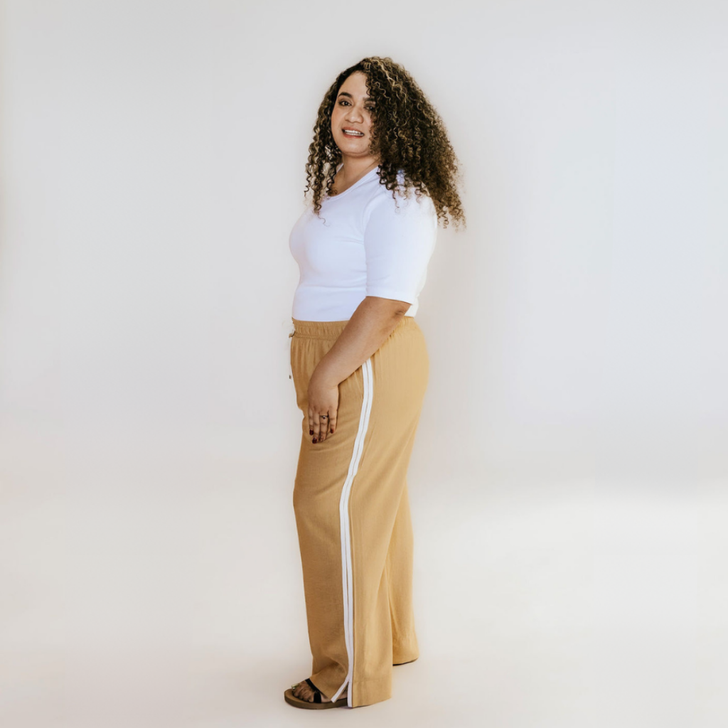 Indiana - Women&#39;s Wide Leg Pant || Biscuit