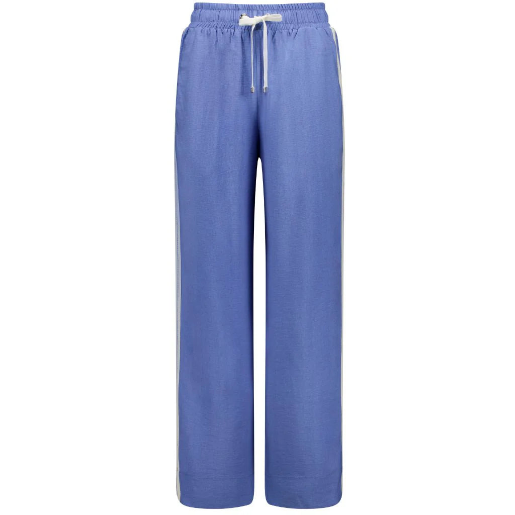 Indiana - Women&#39;s Wide Leg Pant || Pool Blue