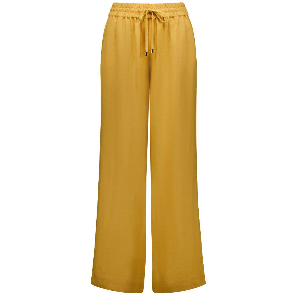 Isla - Women&#39;s Linen Pant || Biscuit