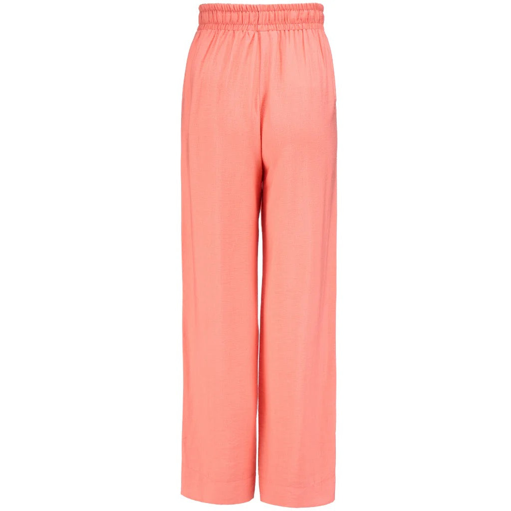 Indiana - Women&#39;s Wide Leg Pants || Sunset Coral